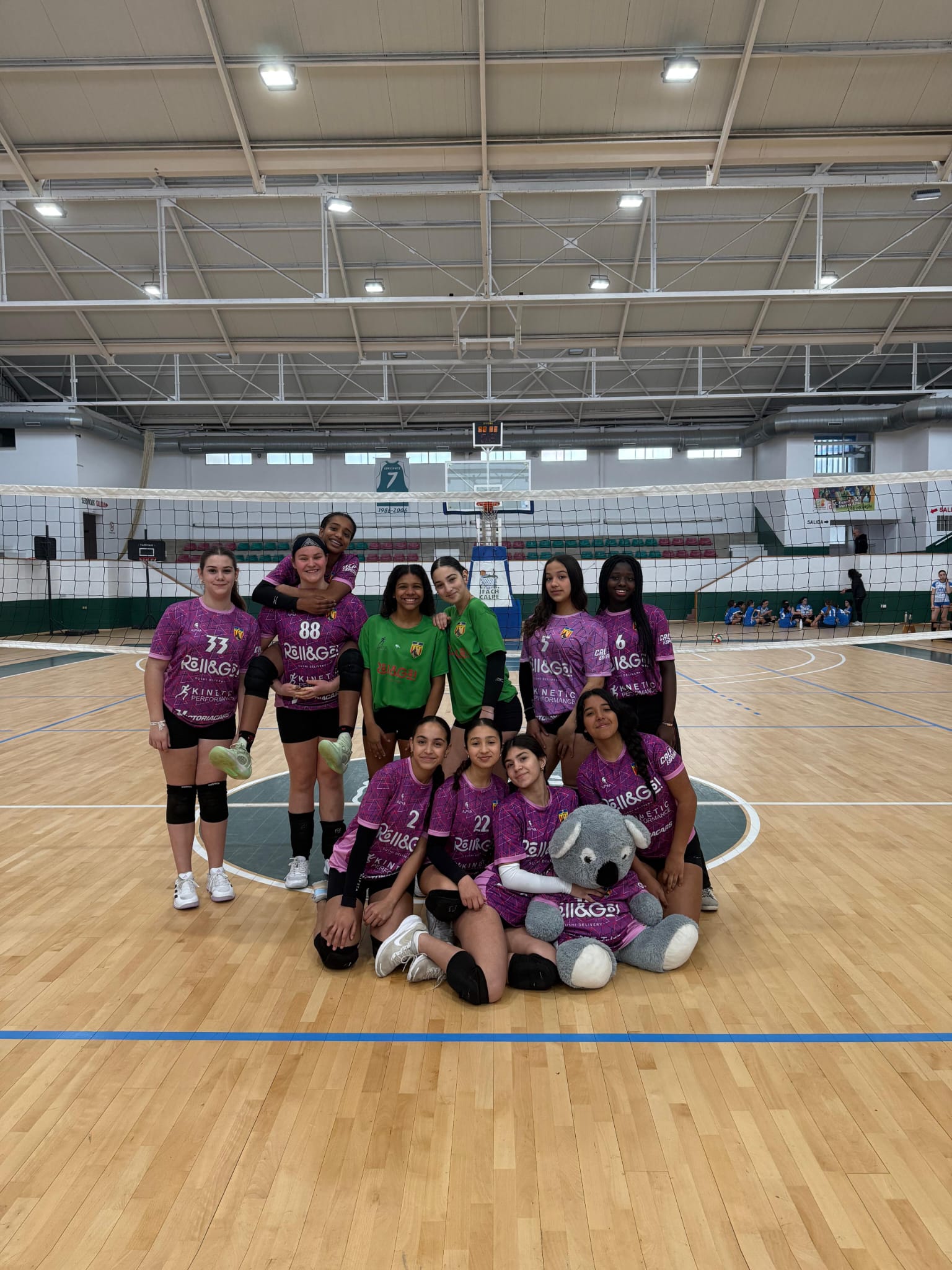 Imagen del equipo infantil del Club Voleibol Ifach